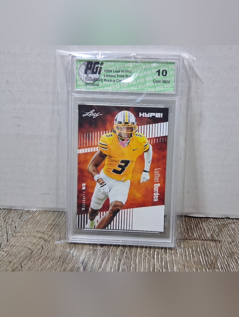 2024 Leaf Vaunted Luther Burden Rookie Card PGI Gem Mint 10